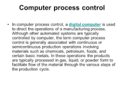 OTHER SERVICES - Computer Process Controls